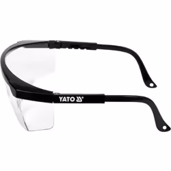 Yota YT-73611 lunette de sécurité Lunettes de sécurité Nylon Noir, Transparent