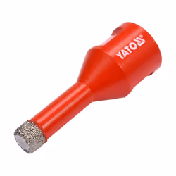 Yato YT-60443, Perceuse, Mèche de perçage au diamant, 1 cm, pierre, Granit, Vitrocéramique, Acier au carbone, Rouge