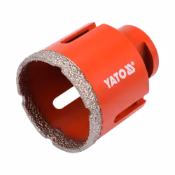 Yato YT-60446, Perceuse, Mèche de perçage au diamant, 5,1 cm, pierre, Granit, Vitrocéramique, Acier au carbone, Rouge