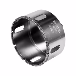 Yato YT-60433, Perceuse, Mèche de perçage au diamant, 6,8 cm, pierre, Vitrocéramique, Acier au carbone, Tige cylindrique