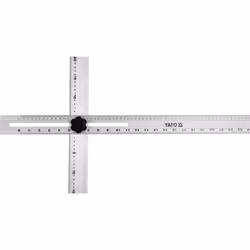 Yato YT-70791, Équerre combinée, Acier inoxydable, Aluminium