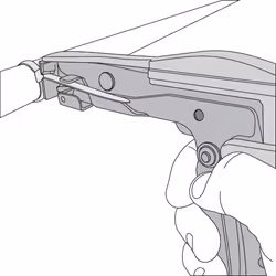 VOREL 73875 pistolet pour serre-câbles