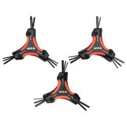Yato YT-05644 Clé hexagonale Clé hexagonale à 3 positions Métrique/empirique 26 pièce(s)