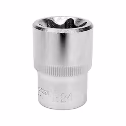 Yato YT-05228, Prise, 1/2", Métrique, 1 tête(s), E24, Chrome