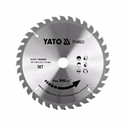 Yato YT-60622, Plastique, Bois, 18,5 cm, 2 cm, Pointe au carbure de tungstène (TCC), 9000 tr/min, Yato