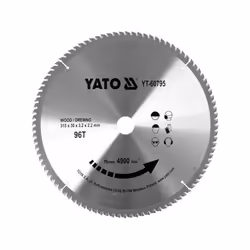 Yato YT-60795, Plastique, Bois, 31,5 cm, 3 cm, Pointe au carbure de tungstène (TCC), 4900 tr/min, 1 pièce(s)