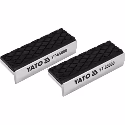 Yato YT-65000, Toutes marques, Mâchoire d'étau, Aluminium, Caoutchouc, Aluminium, Noir, Fixation magnétique, 75 mm