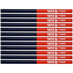 Yato YT-69940 crayon de charpentier Bleu, Rouge
