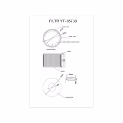 Yato YT-85738 Accessoire et fourniture pour aspirateur