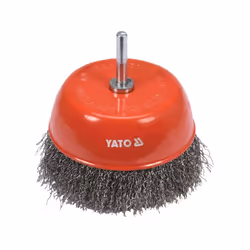 Yato YT-47511, Brosse de pré-polissage, 4500 tr/min, 6 mm, 10 cm, Rouge, Acier inoxydable