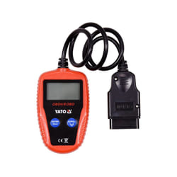 Yato YT-72977 scanner de diagnostic de véhicule OBD II Noir, Rouge