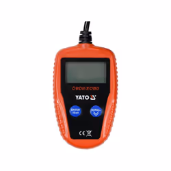Yato YT-72977 scanner de diagnostic de véhicule OBD II Noir, Rouge