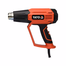 Yato YT-82296, Pistolet d’air chaud, Poignée de pistolet, LCD, II, Surchauffe, Noir, Orange