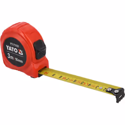 Yato YT-71151 mètre à ruban 3 m Acrylonitrile-Butadiène-Styrène (ABS) Noir, Rouge