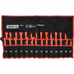 Yato YT-08443, Outil de décollement des tissus d'ameublement, Rouge, Nylon, 27 pièce(s)