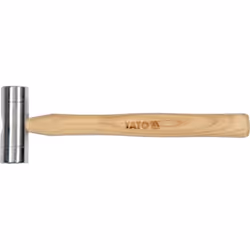 Yato YT-45280, Maillet, Aluminium, Bois, Argent, Bois, 28 cm, 150 g