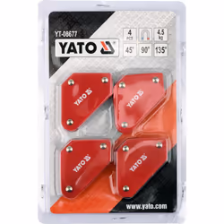 Aimant Yato YT-08677; 43x72x12 mm; 4,5 kg; 4 unités