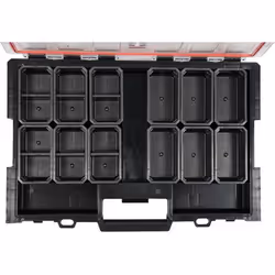 Yato YT-09181 boite à outils Boîte pour petites pièces Polypropylène Noir, Transparent