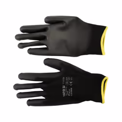 Yato YT-74729 Gant de protection Gants d’usine Noir Nylon, Polyuréthane 1 pièce(s)