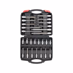 Yato YT-77542, Ensemble de douilles, 1/2", Métrique, 26 tête(s), M10, M12, M14, M16, M5, M6, M8, M9, Sulfate de chondroïtine