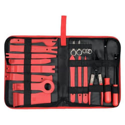 Yato YT-08442 outil de réparation de carrosserie de véhicule Kit de réparation de carrosserie de véhicule Noir, Rouge 19 pièce(s)