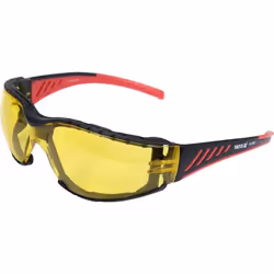 Yato YT-73621, Lunettes de sécurité, unisexe, Noir, Jaune, Jaune, EVA (Acétate de vinyle d'éthylène), Polypropylène (PP), Pol ...