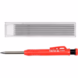Yato YT-69290, Rouge, Acrylonitrile-Butadiène-Styrène (ABS), Métal, Gris, HB, 2,8 mm, Rond