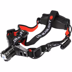 Yato YT-08590, Lampe torche manuelle + Lampe frontale, Noir, Aluminium, Boutons, IP20, III