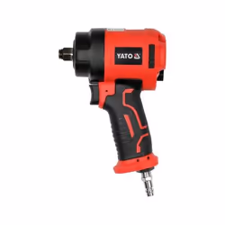 Yato YT-09515, Clé à cliquet pneumatique, Noir, Rouge, 1/2", 10000 tr/min, 1200 N·m, 142 l/min
