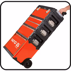 Yato YT-09101 boite à outils Caisse à outils Métal Noir, Rouge