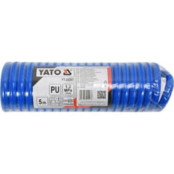 YATO Tuyau d'air en spirale PU 5 m Bleu