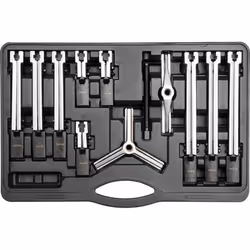 Yato YT-25105, Extracteur à mâchoires coulissantes, Acier au carbone, Chrome, Noir, Acier inoxydable, 12 pièce(s)