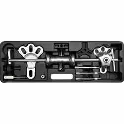 Yato YT-25391, Extracteur à mâchoires coulissantes, Acier au carbone, Noir, Acier inoxydable, Roulements, 16 pièce(s)