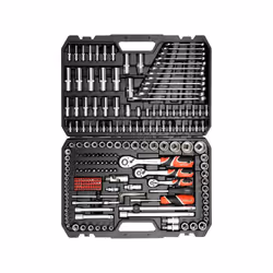 Yato YT-38841, Ensemble de douilles, 1/2", Métrique/empirique, 216 tête(s), 6.3,12.7 mm, 1/2,1/4,3/8"