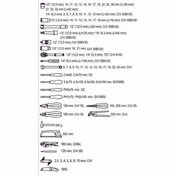 Ensemble d'outils Yato YT-38911; 79 unités - Vue supplémentaire 7