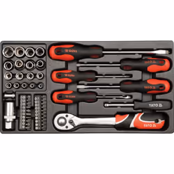Kit d'outils avec boîte en métal et tiroirs Yato YT-38951 80 unités - Vue supplémentaire 11