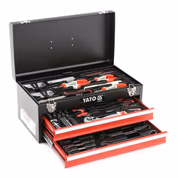 Kit d'outils avec boîte en métal et tiroirs Yato YT-38951 80 unités