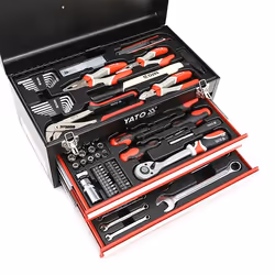 Kit d'outils avec boîte en métal et tiroirs Yato YT-38951 80 unités - Vue supplémentaire 5