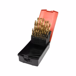 Yato YT-44676, Perceuse, Ensemble de forets, Acier inoxydable, 135°, Acier rapide, Tige hexagonale