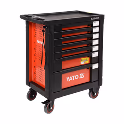 Yato YT-55290, Acier, Rouge, 7 tiroir(s), Tiroirs télescopiques sur roulements à billes, 25 kg, 35 kg