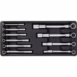 Yato YT-55456, Ensemble de clés à douille, 10 pièce(s), En forme de L, 7,8,9,10,11,12,13,14,17,19 mm