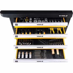 VOREL 58540 chariot d'outils Acier inoxydable