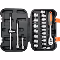 Sthor 58661, 3/8", Acier, 22 pièce(s)