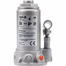 Yato 80042, Universel, 8000 kg, Cric hydraulique, 19 cm, 36,5 cm, Gris