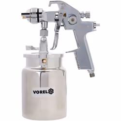 VOREL Pistolet de pulvérisation HVLP avec godet à liquide 1000 ml