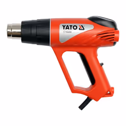 Yato YT-82288, Pistolet d’air chaud, II, Noir, Rouge, 500 l/min, 550 °C, 300 l/min
