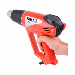 Yato YT-82288 pistolet thermique Pistolet d’air chaud 500 l/min 550 °C 2000 W Noir, Rouge