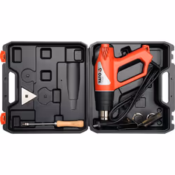 Yato YT-82292 pistolet thermique Pistolet d’air chaud 500 l/min 550 °C 2000 W Noir, Gris, Orange