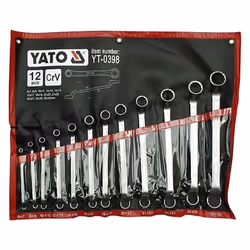 Yato YT-0398, Chrome, Droit, 12 pièce(s)