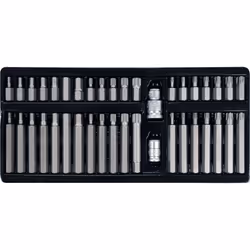 Yato YT-0400, 38 pièce(s), Hex (métrique), Torx, T55, T20, T25, T30, T40, 12,4,5,6,7,8,10 mm, 30 mm, 75 mm